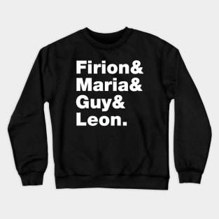 Final Fantasy 2 Characters (White Text) Crewneck Sweatshirt